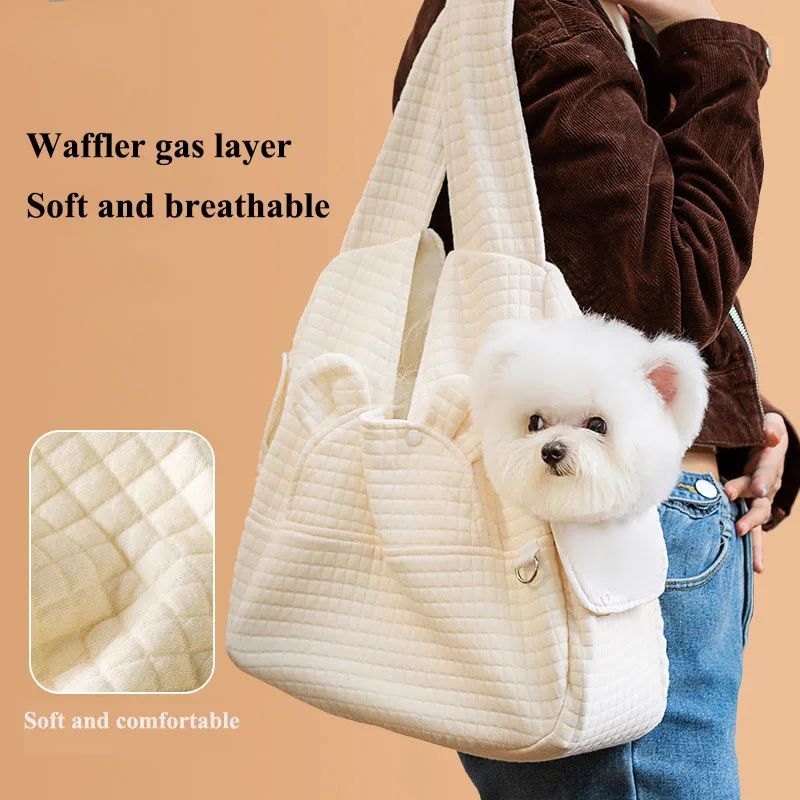Pet Carrier Backpack Breathable Cross Chest Travel Bag