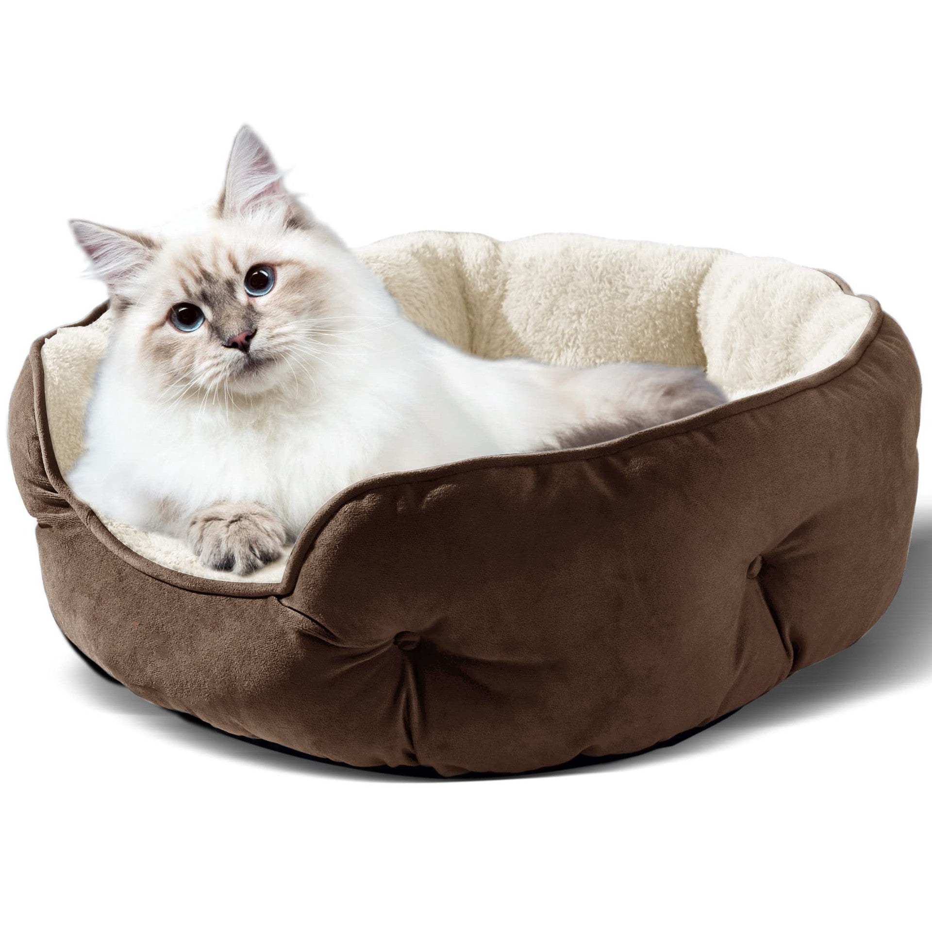 Round Cozy Pet House Bed