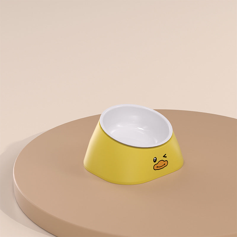Stainless Steel 15 Degree Tilted Pet Feeding Bowl