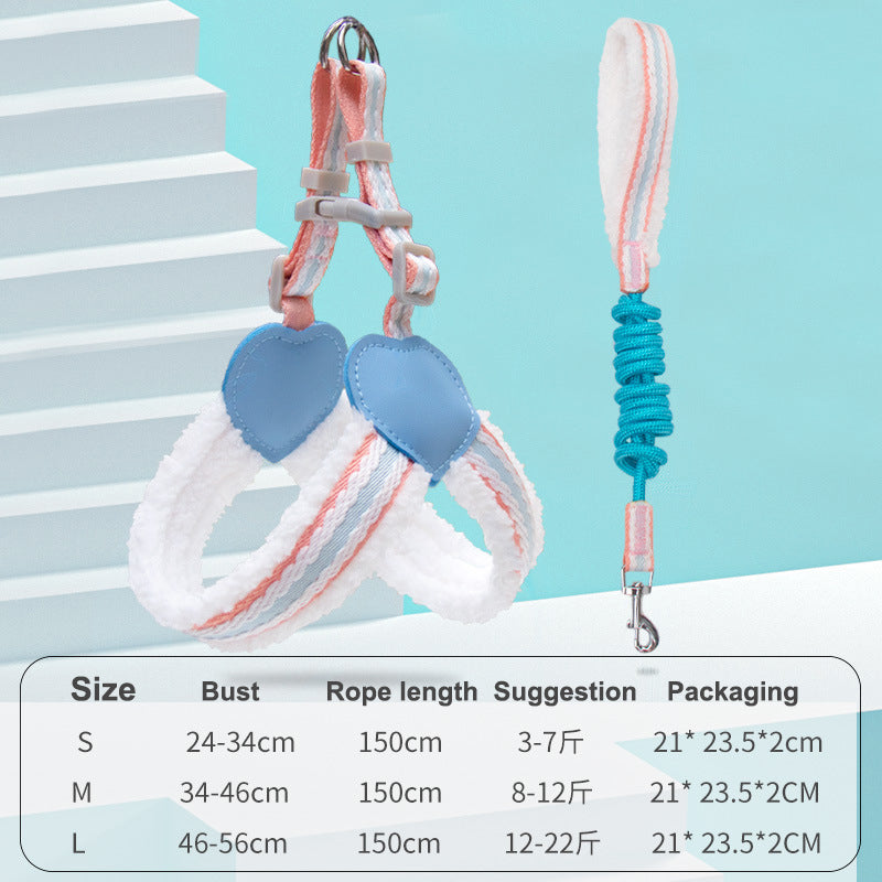 Breathable Summer Vest Style Pet Harness Leash