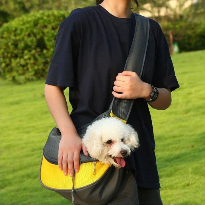 Pet Carrier Mesh Oxford Travel Shoulder Sling Bag Tote