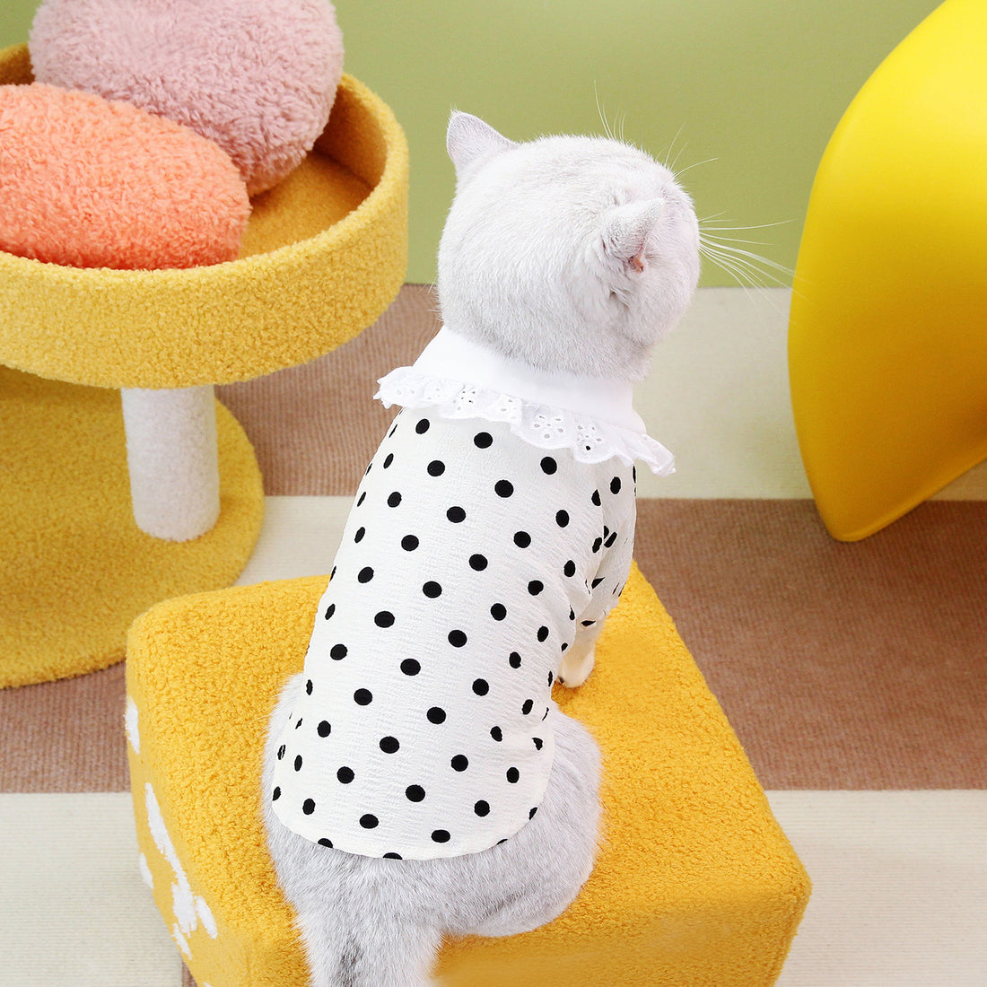 Blue Printed Pet T-Shirt