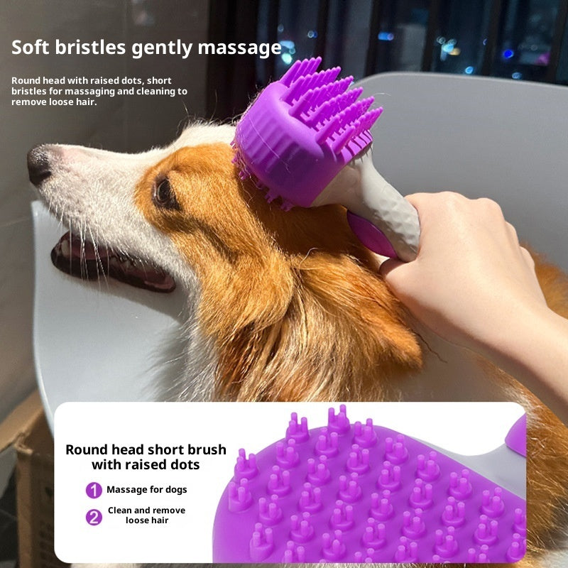 Pet Bath Brush Floating Hair Cleaning Shower Tool