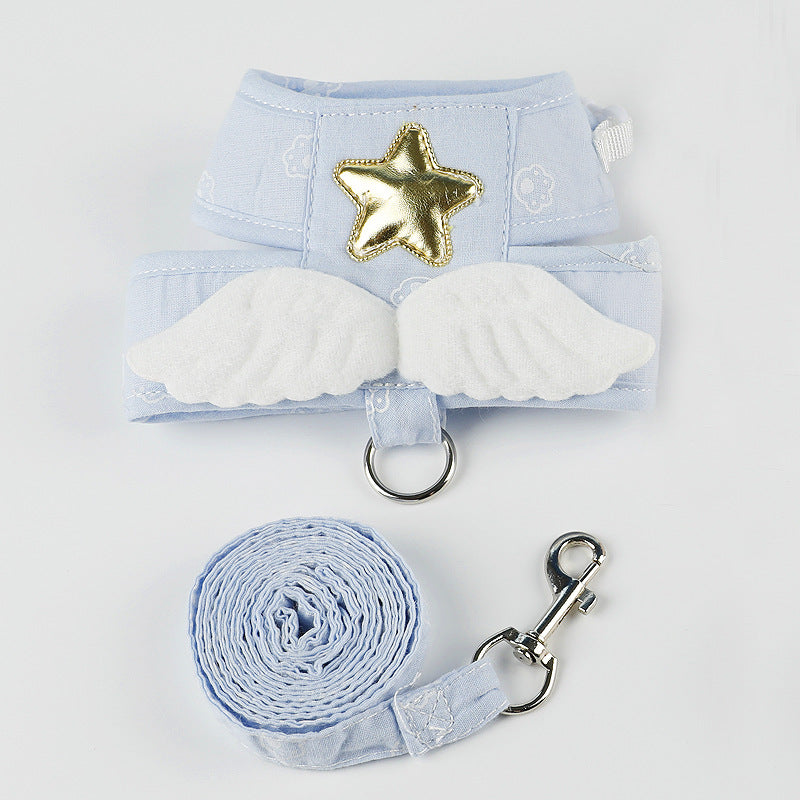 Pet Angel Wings Harness Leash Set Safety Gear