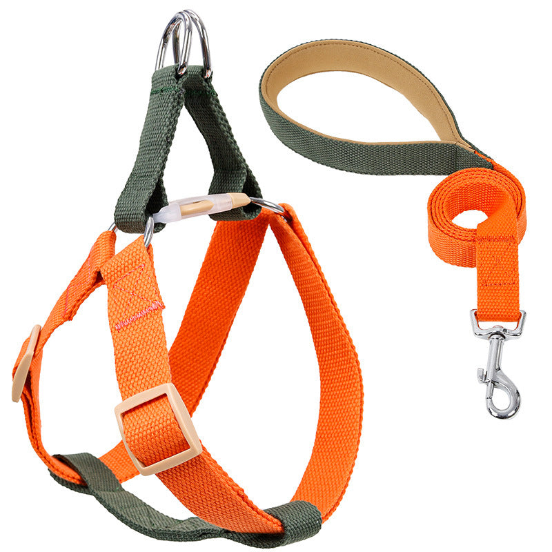 Color Drawstring Vest Style Pet Harness Leash