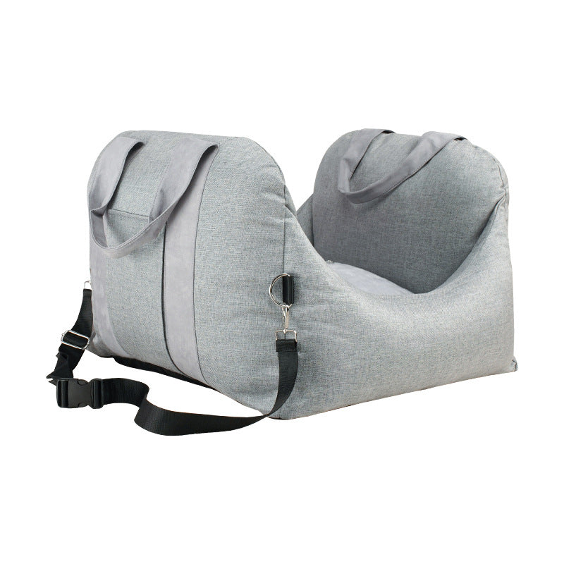 Pet Car Seat Carrier Detachable Washable Portable Travel Bed
