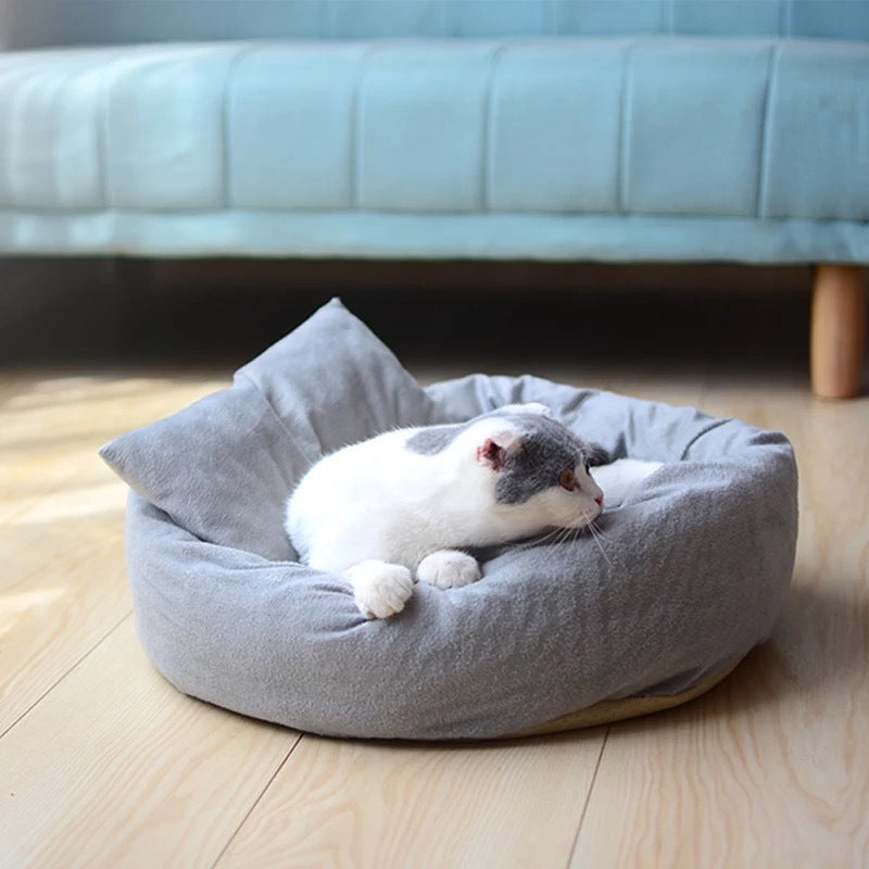 Soft Round Plush Pet Sleeping Mat Bed