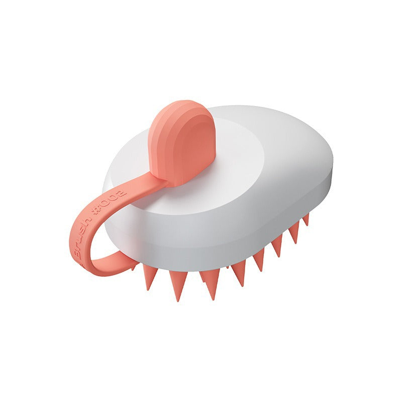Pet Bath Brush Soft Gel Shampoo Massager Cleaning Tool