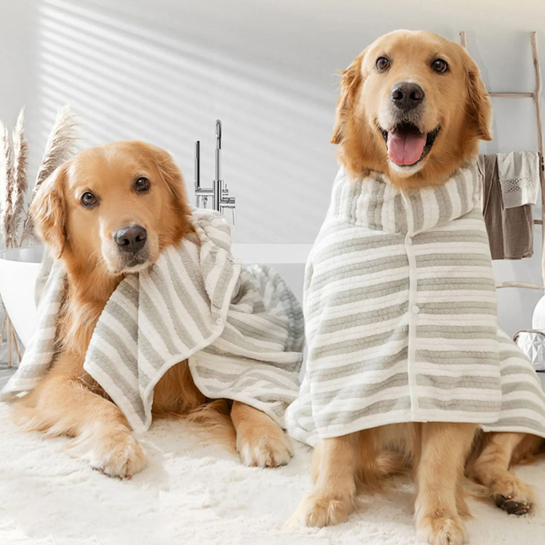 Pet Bath Towel Ultra Absorbent Quick Dry Bathrobe Tool