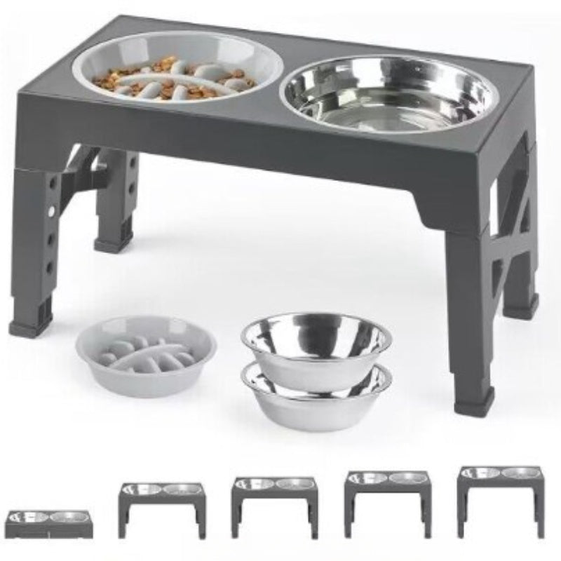 Elevated Anti Tumble Pet Feeding Bowl Neck Support