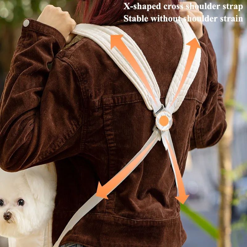 Pet Carrier Backpack Breathable Cross Chest Travel Bag