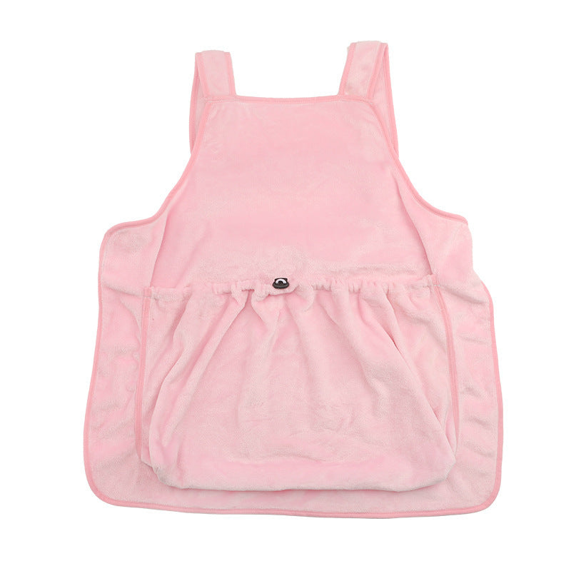 Pet Carrier Hanging Chest Apron Travel Plush Pocket Bag