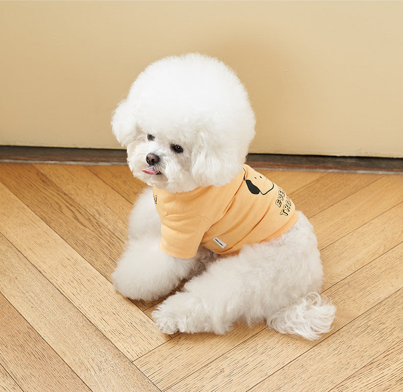 Korean Style Printed Cotton Pet T-Shirt