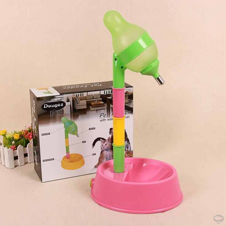 Automatic Adjustable Height Pet Water Dispenser Fountain Bowl