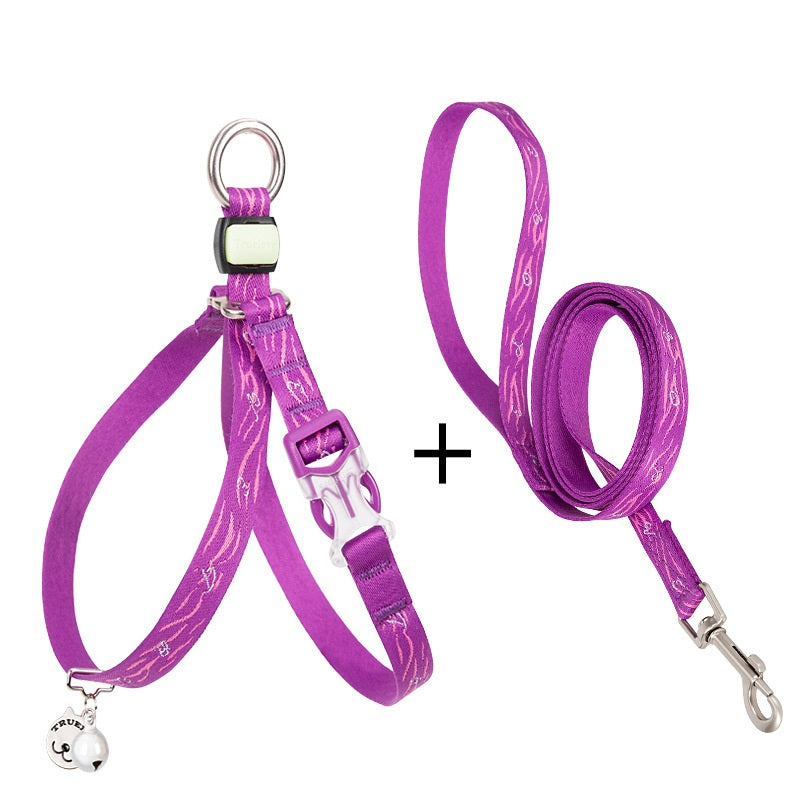 Bell Chest Strap Vest Pet Leash Set