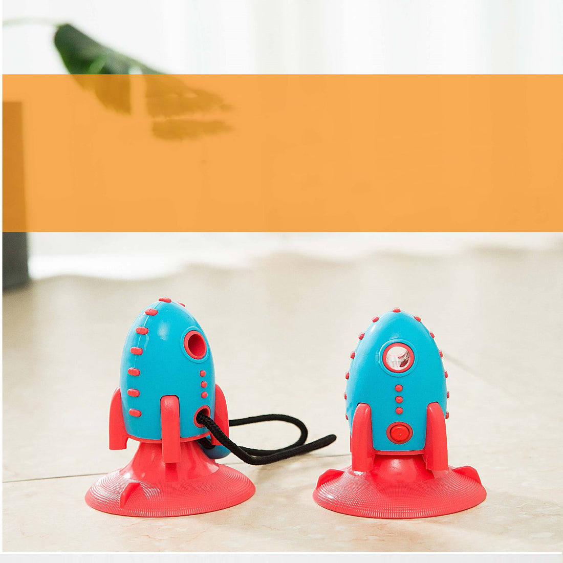 Rocket Interactive Food Dispensing Bite Resistant Pet Toy