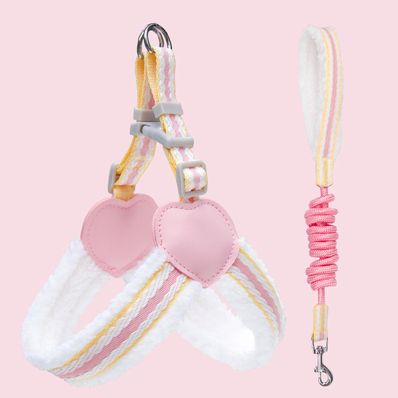 Breathable Summer Vest Style Pet Harness Leash