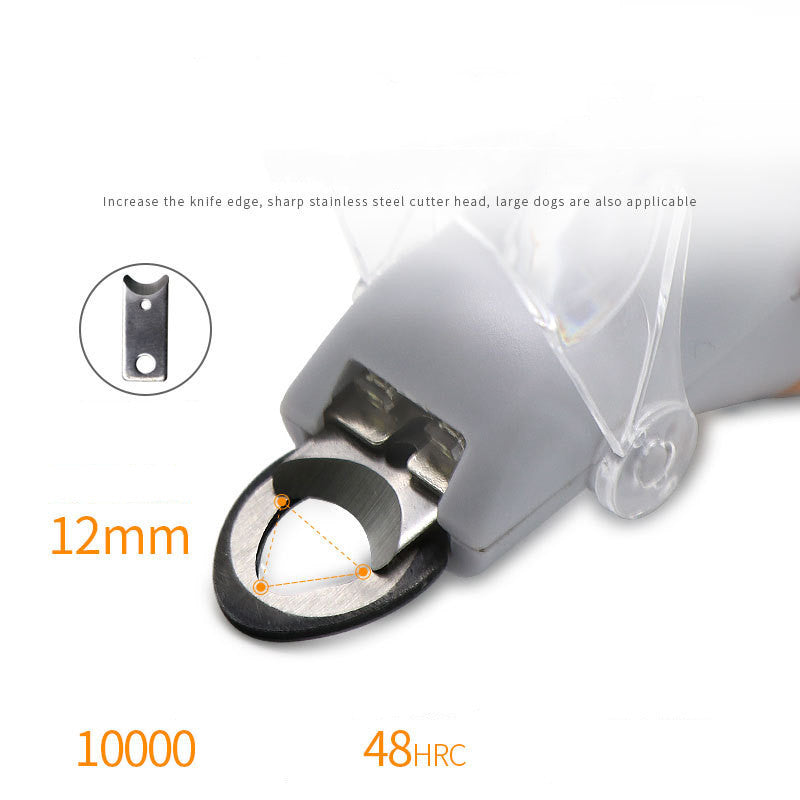 Pet Nail Clipper LED Light Glow Safety Grooming Tool