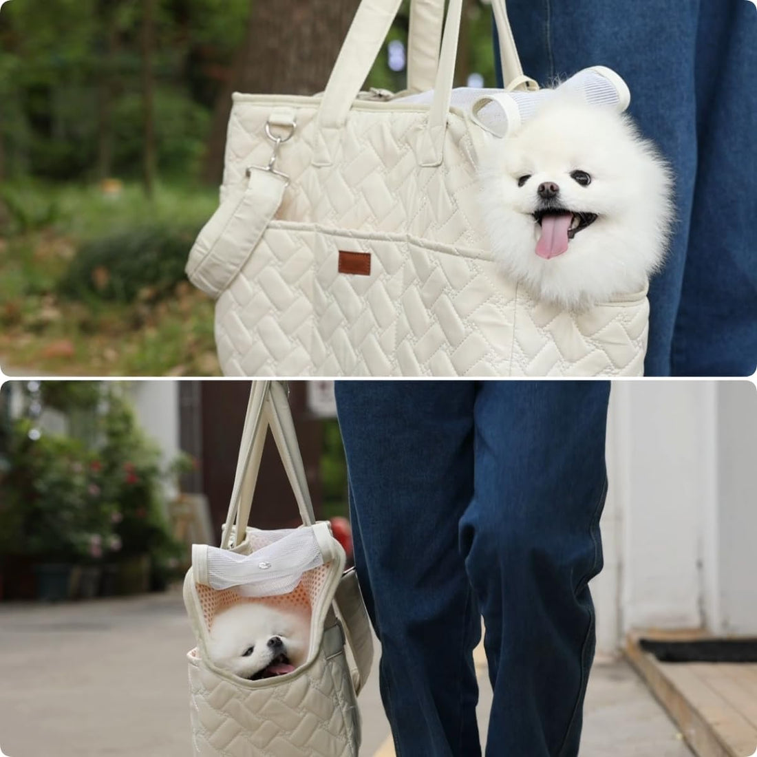 Pet Carrier Breathable Mesh Soft Cushion Travel Tote Bag