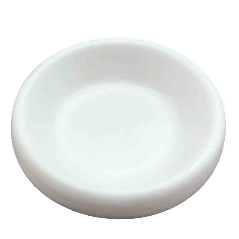 Solid Wood Ceramic Tilted Pet Feeding Bowl