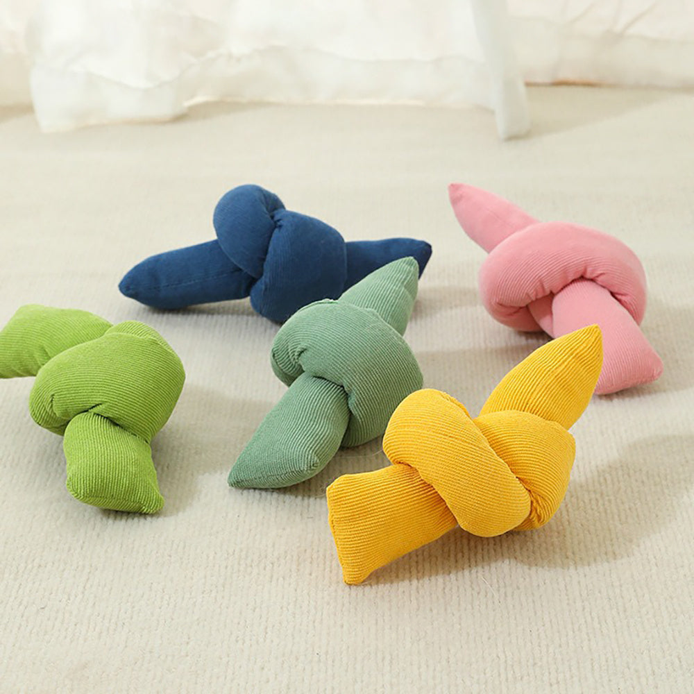 Natural Cotton Knot Rope Tug Chew Interactive Pet Toy
