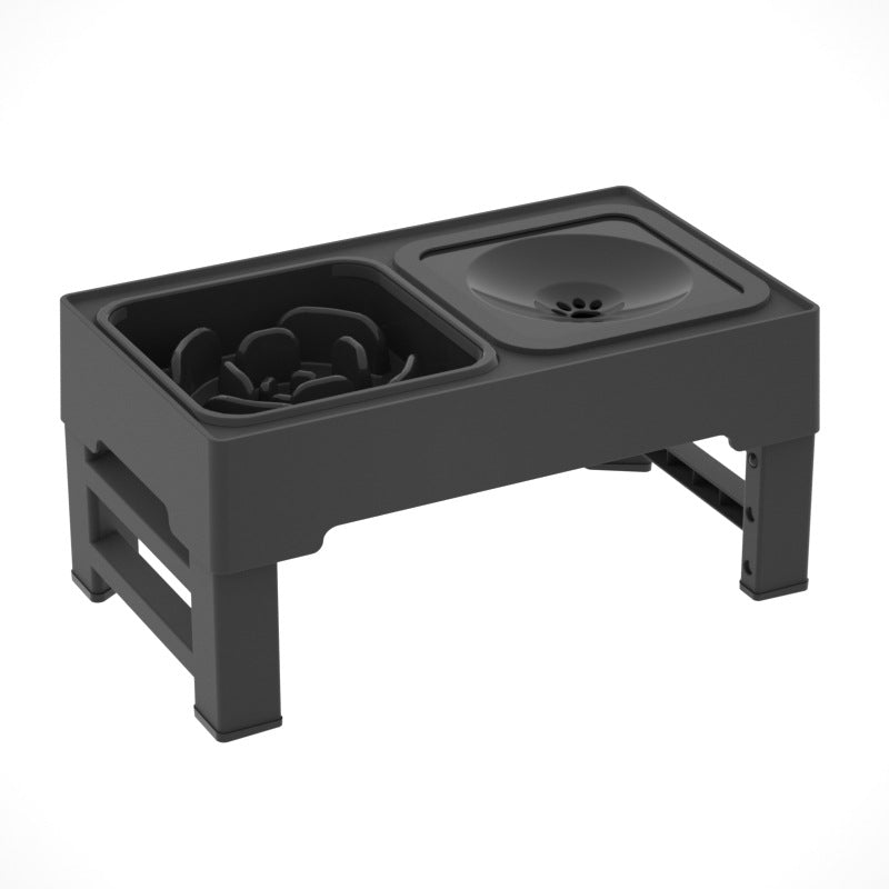 Adjustable Stainless Double Bowl Pet Feeding Stand