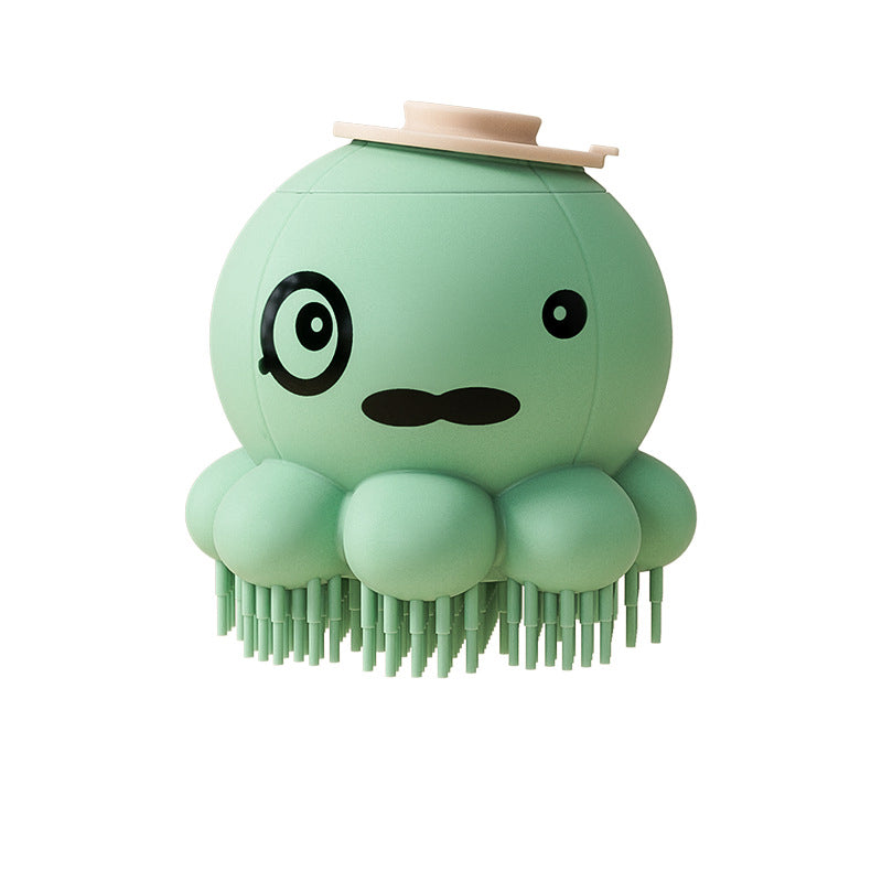 Pet Bath Brush Silicone Massage Shampoo Comb Cleaning Tool