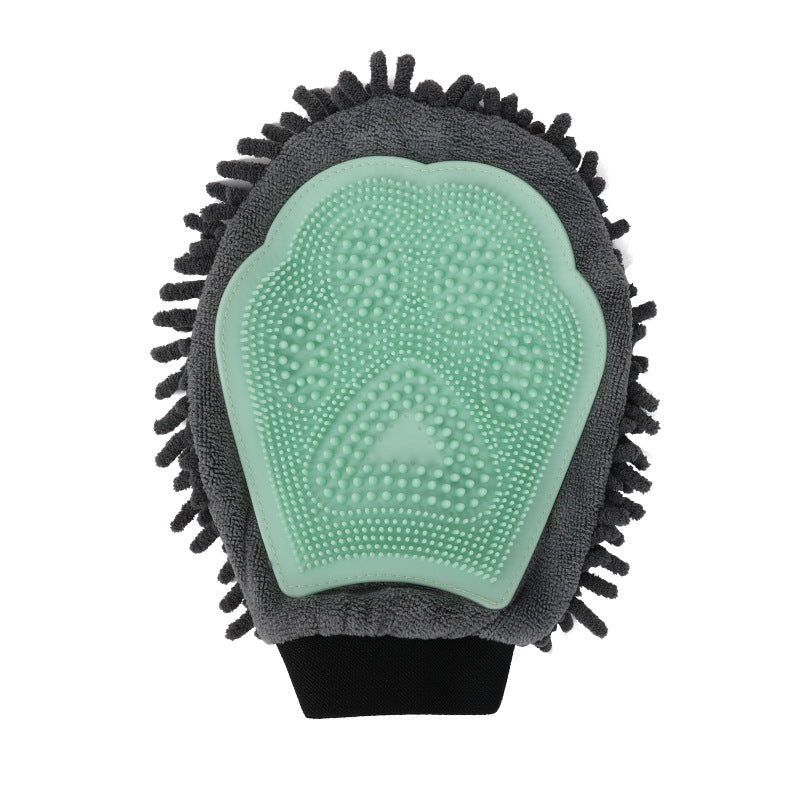 Pet Bathing Brush 2 In 1 Grooming Massage Cleaning Glove