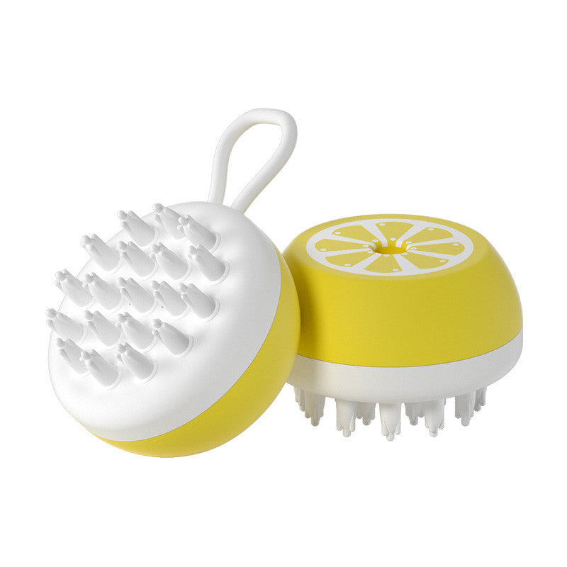 Pet Bath Brush 2 In 1 Silicone Massage Grooming Tool