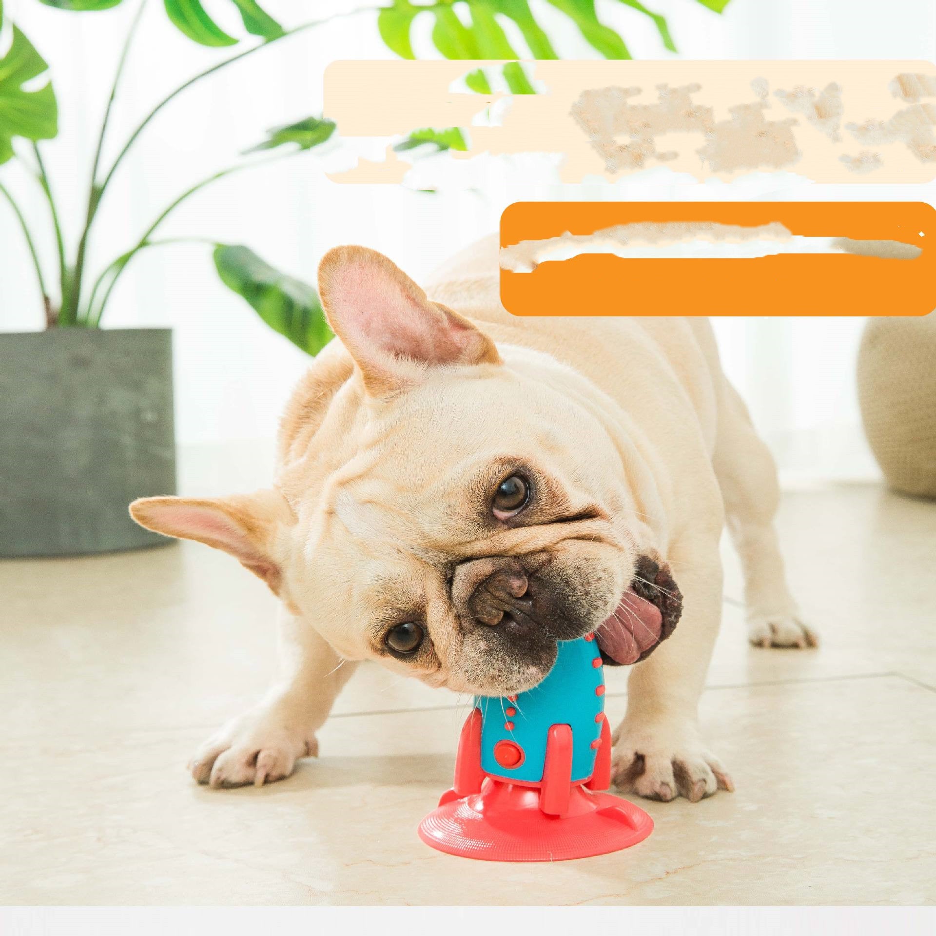 Rocket Interactive Food Dispensing Bite Resistant Pet Toy
