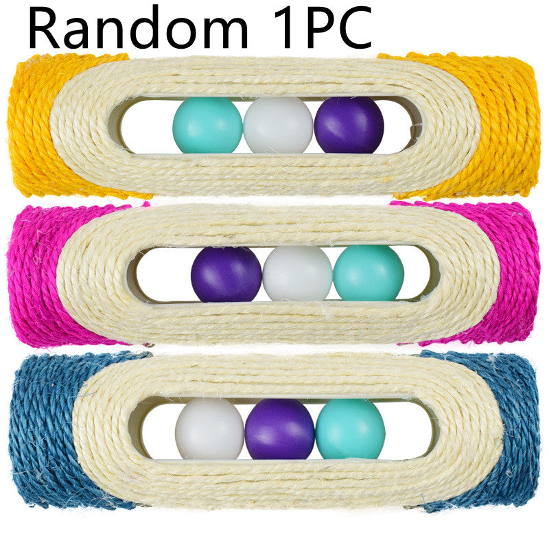 Long Sisal Drum Three Piece Pet Scratching Toy