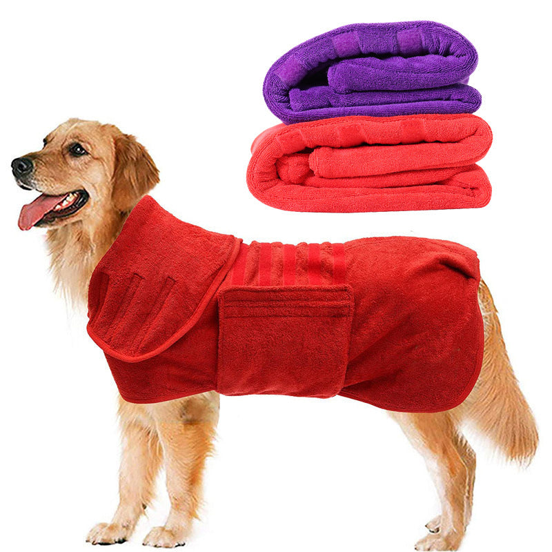 Pet Bath Towel Super Absorbent Quick Dry Fiber Cloth