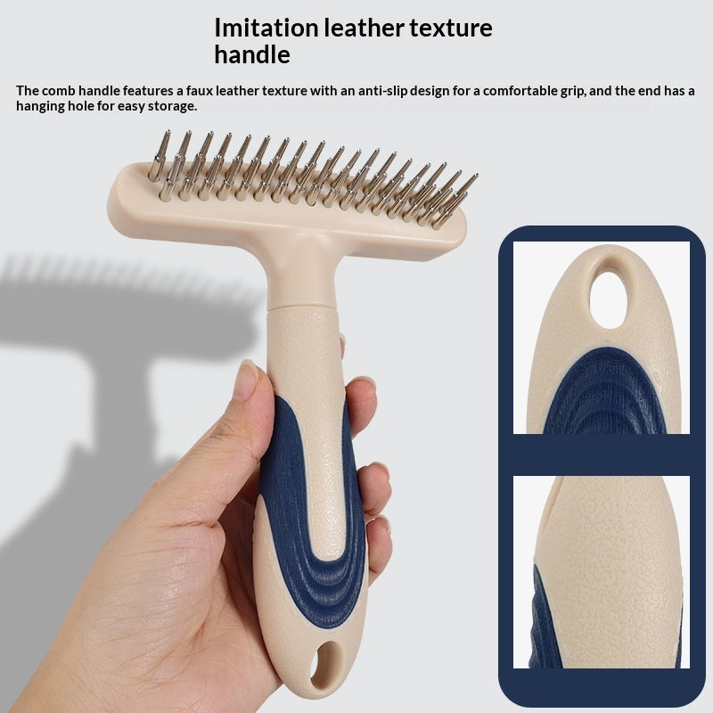 Pet Grooming Brush Loose Hair Detangling Fur Removal Tool