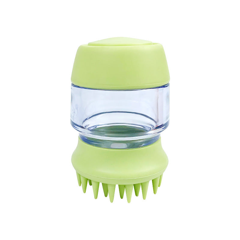 Pet Bath Brush Silicone Double Head Shampoo Dispenser Tool