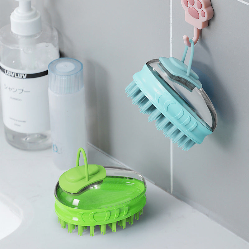 Pet Bath Brush Massage Grooming Cleaning Tool