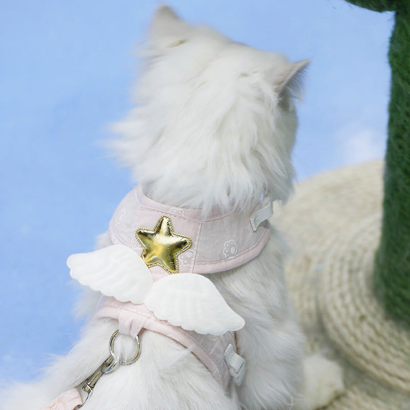 Pet Angel Wings Harness Leash Set Safety Gear