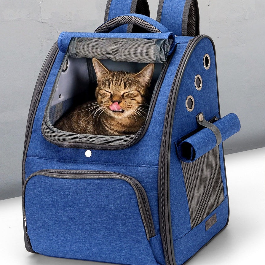 Pet Carrier Foldable Breathable Backpack Travel Bag