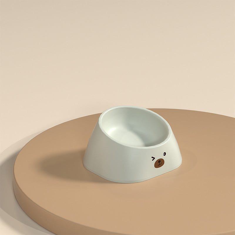 Stainless Steel 15 Degree Tilted Pet Feeding Bowl