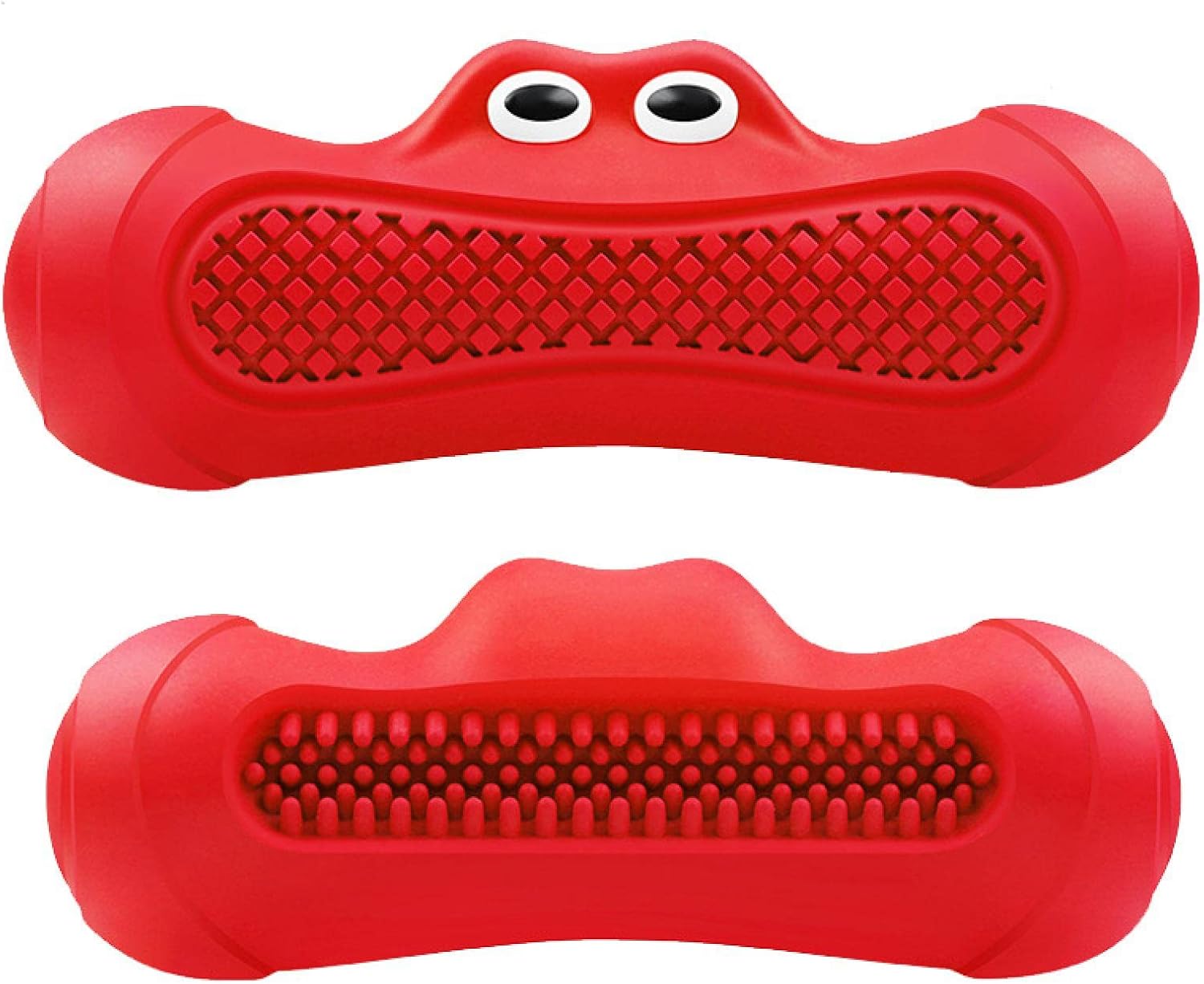 Vocal Rugby Rubber Teething Chew Toy Bite Resistant Pet Dental Toy