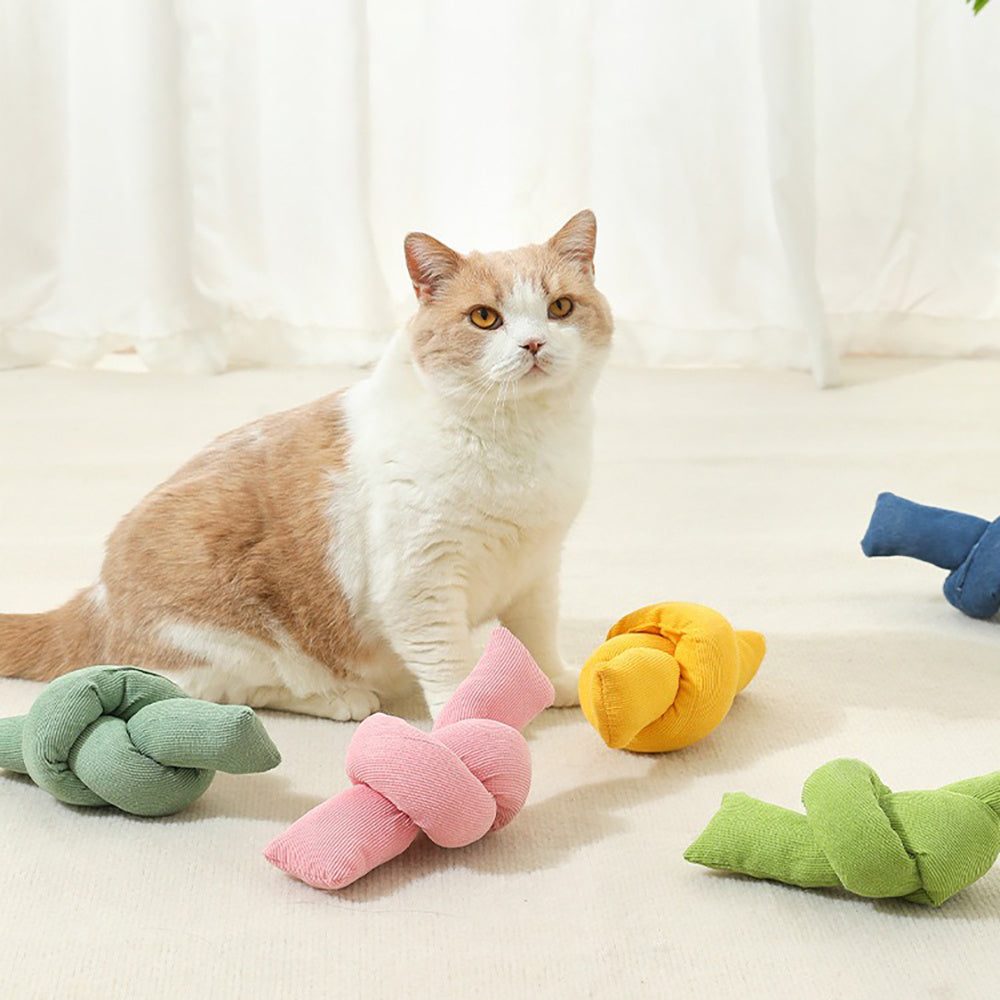 Natural Cotton Knot Rope Tug Chew Interactive Pet Toy