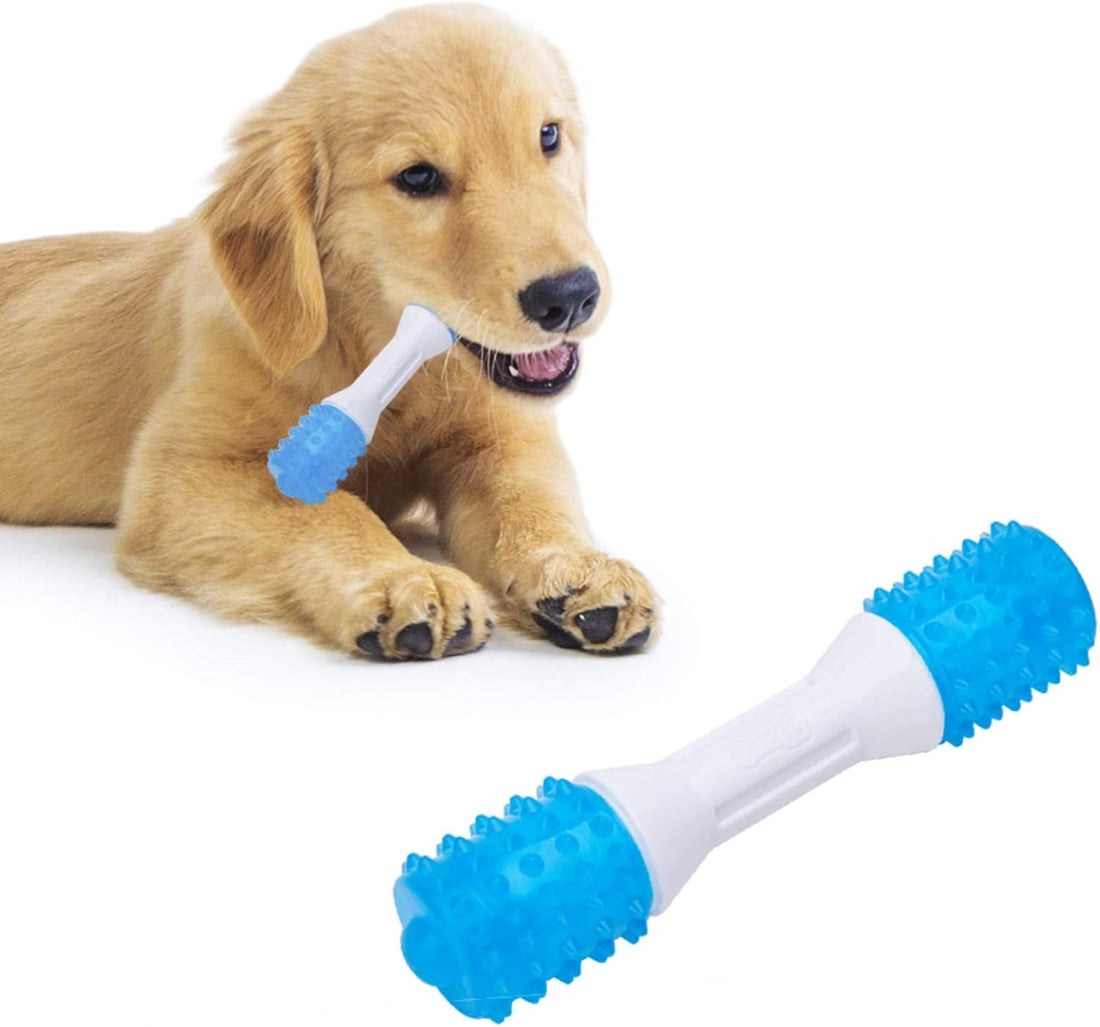 Puppy Teething Chew Pet Toy Dental Care Rubber Ball Promotes Oral Health
