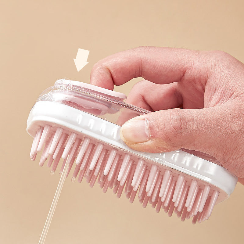 Pet Bath Brush Silicone Massage Foam Cleaning Tool