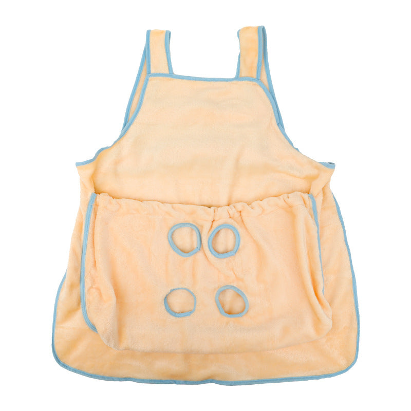 Pet Carrier Hanging Chest Apron Travel Plush Pocket Bag