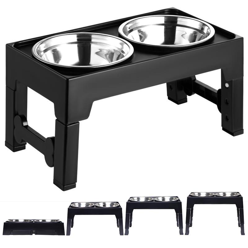Elevated Anti Tumble Pet Feeding Bowl Neck Support