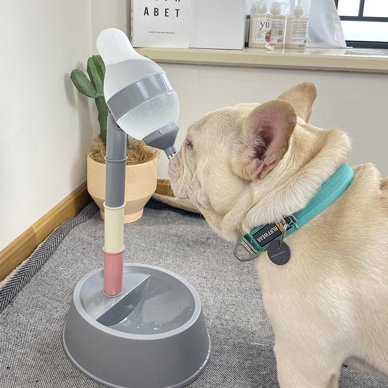 Automatic Adjustable Height Pet Water Dispenser Fountain Bowl