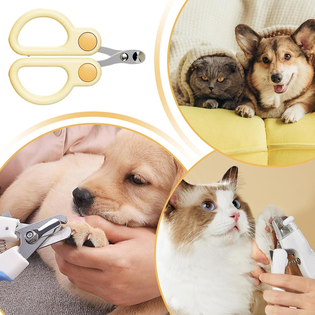 Pet Nail Clippers Professional Claw Trimmer Portable Grooming Tool