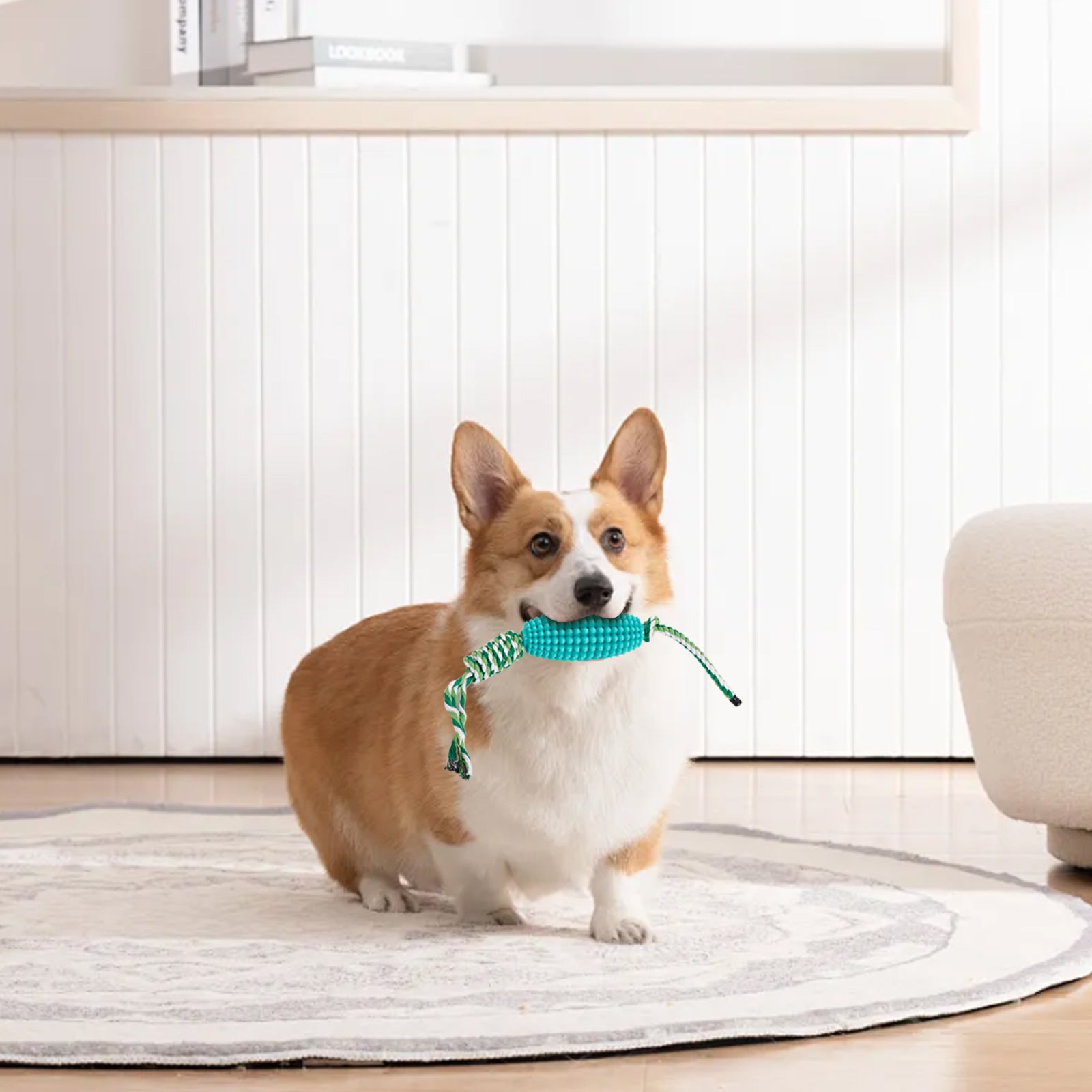 Interactive Corn Toothbrush Chew Toy Dental Care Pet Toy For Aggressive Chewers