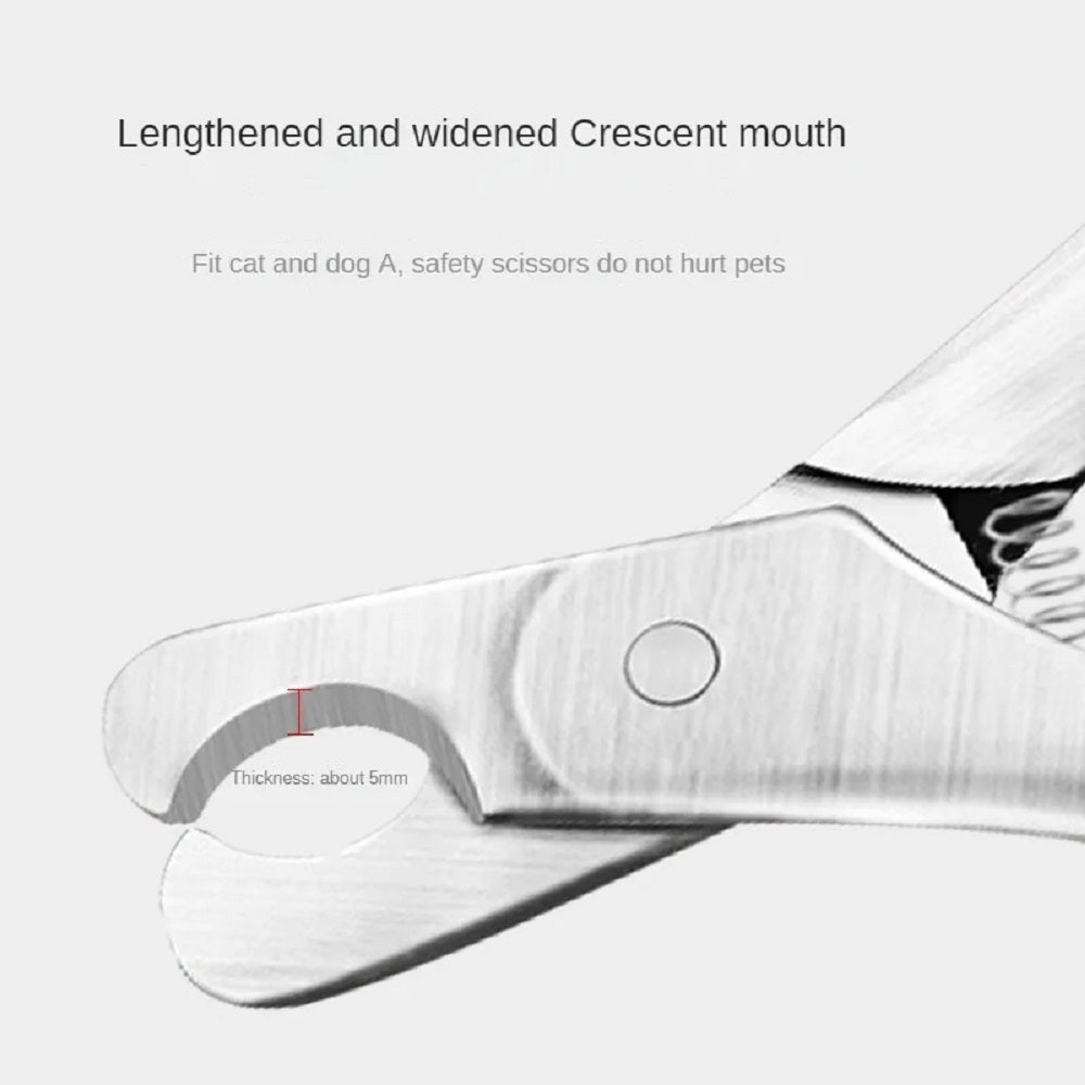 Pet Nail Clipper Professional Safety Stainless Steel Trimmer Tool
