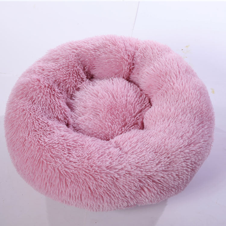 Round Cotton Warm Winter Pet Sleeping Bed