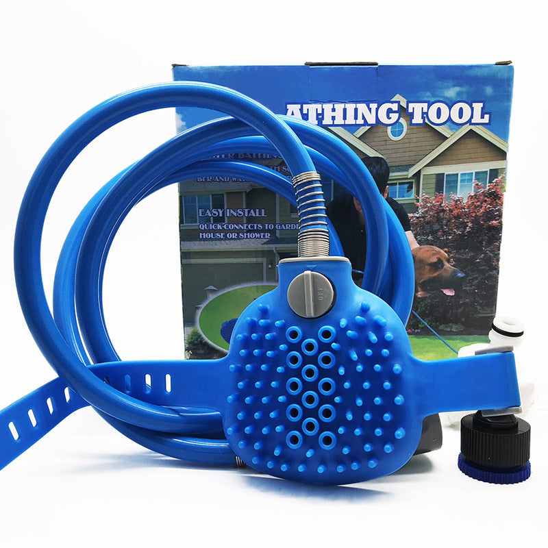 Pet Bath Brush Outdoor Shower Cleaning Grooming Tool